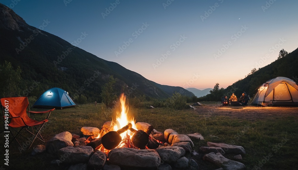 A campfire is outside with a camp fire and a campfire
5 A campfire is outside with a camp fire and a campfire
5