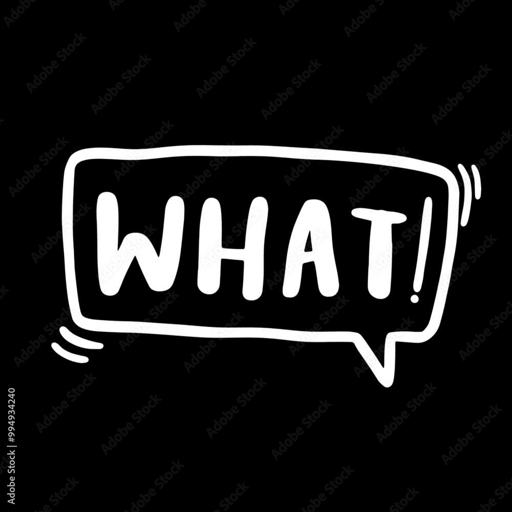 Hand drawn speech bubble with the word Hand drawn speech bubble with the word