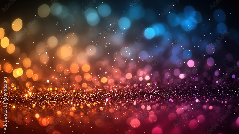 Stars explode on a bed of glitters, creating a dazzling and vibrant display of light and color. Stars explode on a bed of glitters, creating a dazzling and vibrant display of light and color.
