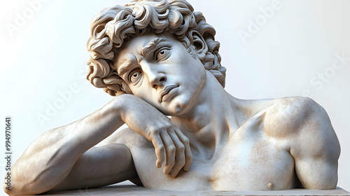 Sculpted Marble Bust: A Stu...