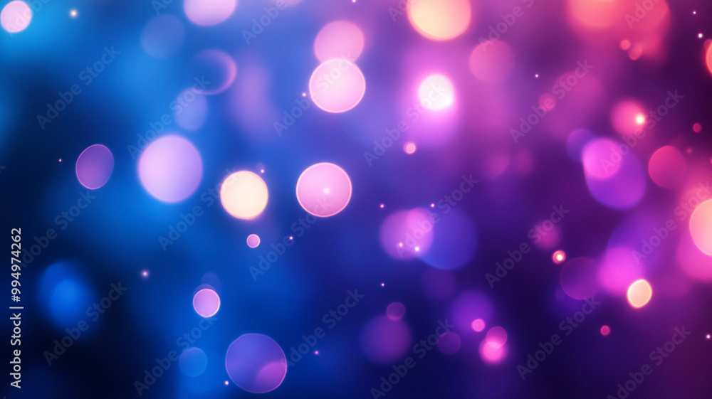 Colorful bokeh lights create a vibrant atmosphere in a nighttime setting Colorful bokeh lights create a vibrant atmosphere in a nighttime setting