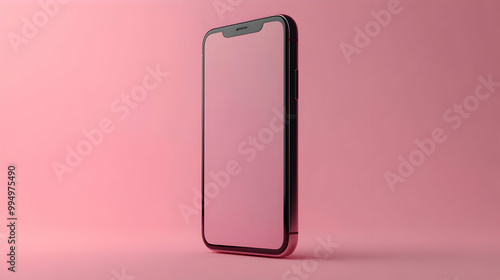 Smartphones on Pink Backgro...