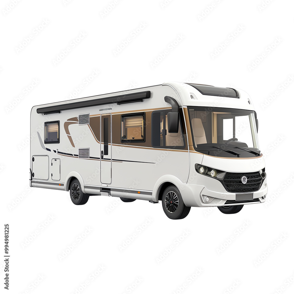 Luxurious white camper van designed for comfortable road trips and travel adventures. Perfect for exploring and outdoor experiences. Luxurious white camper van designed for comfortable road trips and travel adventures. Perfect for exploring and outdoor experiences.
