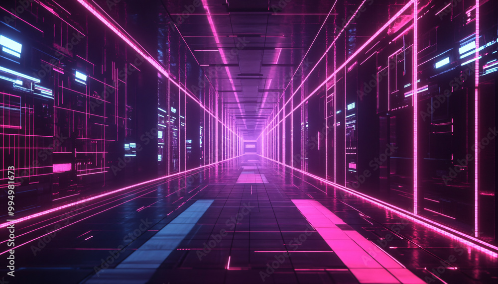 A retro-futuristic design with neon grids, VHS glitches, and pixelated elements, taking inspiration from 80s sci-fi movies and video games A retro-futuristic design with neon grids, VHS glitches, and pixelated elements, taking inspiration from 80s sci-fi movies and video games