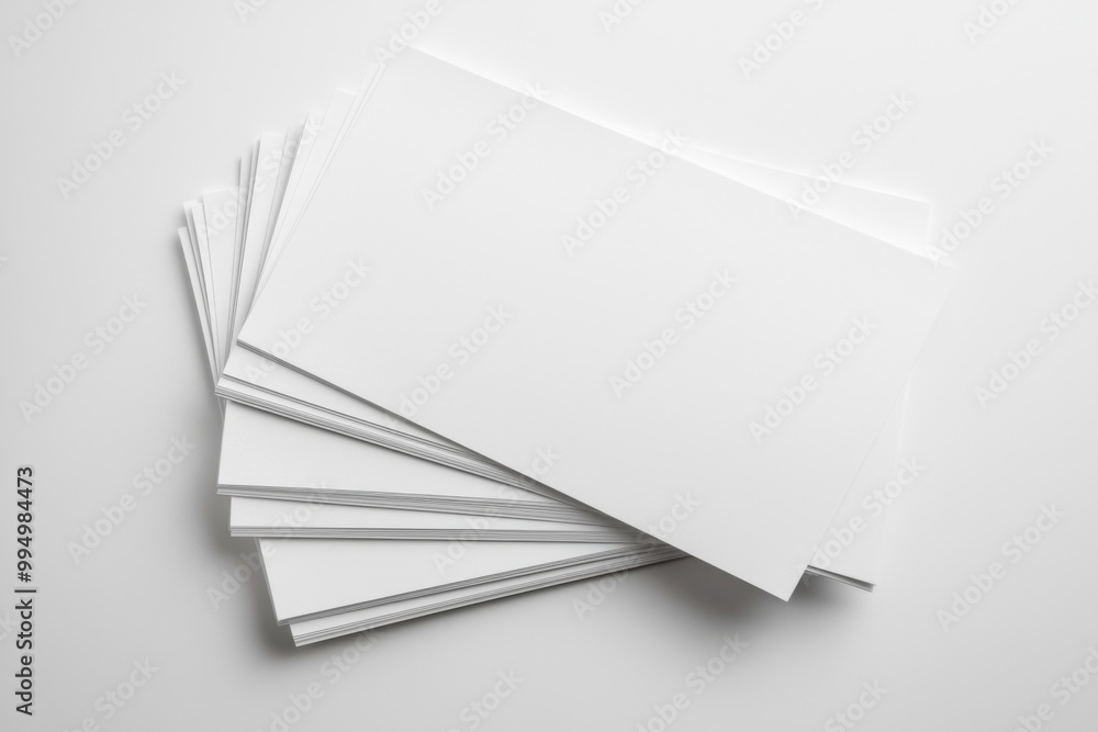 Blank A4 Stacked Paper Mockup isolated created with Generative AI Blank A4 Stacked Paper Mockup isolated created with Generative AI