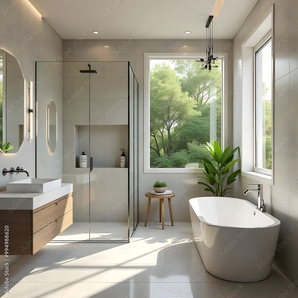 stylish beautiful bathroom interior with glass shower modern bathroom interior stylish beautiful bathroom interior with glass shower modern bathroom interior
