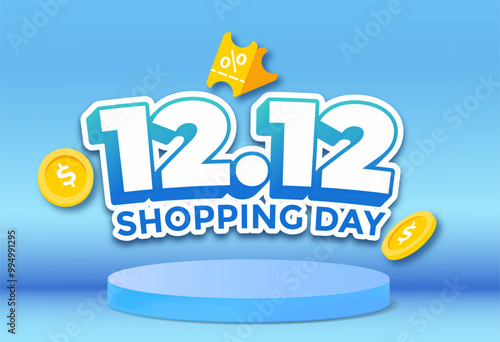 12.12 Shopping day sale banner