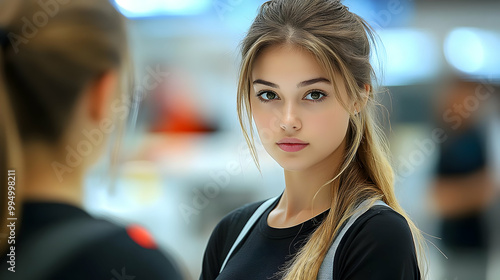 Stunning Blonde Woman with ...