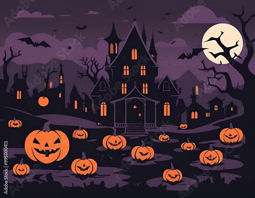 halloween background with pumpkin, halloween background with pumpkins, halloween background with pumpkin and bats