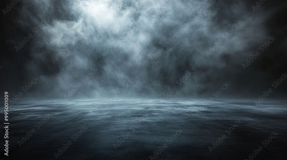 Abstract Dark Background with Fog and Concrete Abstract Dark Background with Fog and Concrete