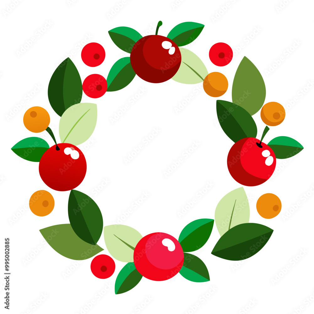 christmas wreath with holly berries christmas wreath with holly berries