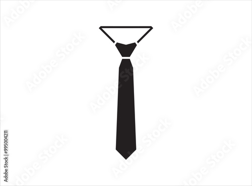 Necktie, business, tie icon isolated white illustration