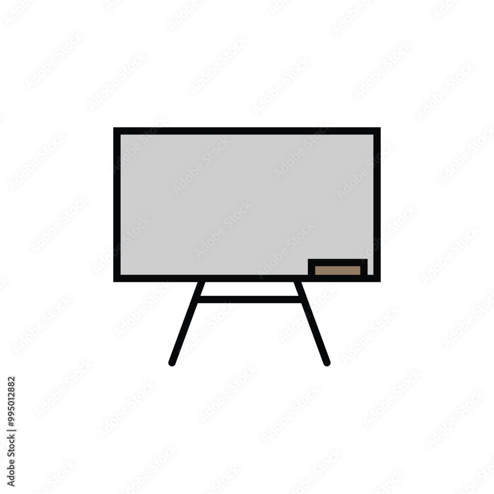 Office items icon stock vector Office items icon stock vector