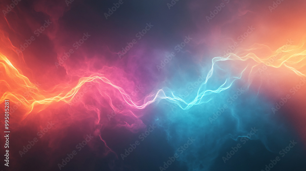 A futuristic tunnel illuminated by neon lights, with flowing magma patterns along its surface. The fiery reds and oranges swirl and pulse in sync with the electric blues and greens, creating an A futuristic tunnel illuminated by neon lights, with flowing magma patterns along its surface. The fiery reds and oranges swirl and pulse in sync with the electric blues and greens, creating an