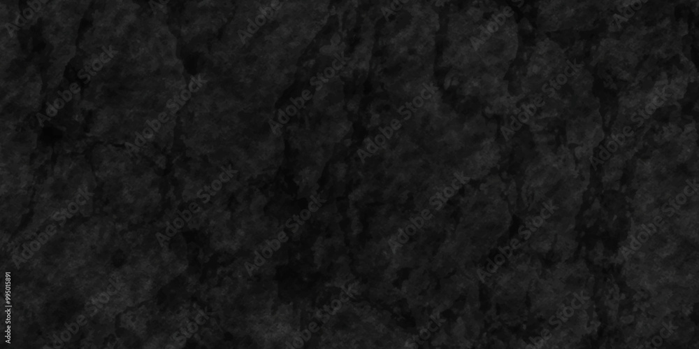 Fototapeta premium Distress rough abstract concrete dark black grunge stone vein surface marble art design. old wall grungy blackboard and chalkboard panorama dirty vintage interior smoot polished backdrop texture.