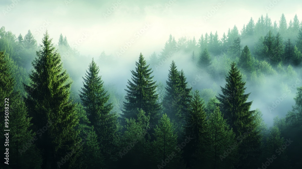 A serene and enchanting view of a misty pine forest bathed in soft morning light, symbolizing tranquility, nature's beauty, and a sense of wonder. A serene and enchanting view of a misty pine forest bathed in soft morning light, symbolizing tranquility, nature's beauty, and a sense of wonder.