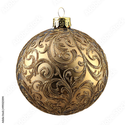 Wallpaper Mural Elegant Gold Christmas Ornament with Intricate Design Isolated for Holiday Decoration and Festive Decor






 Torontodigital.ca