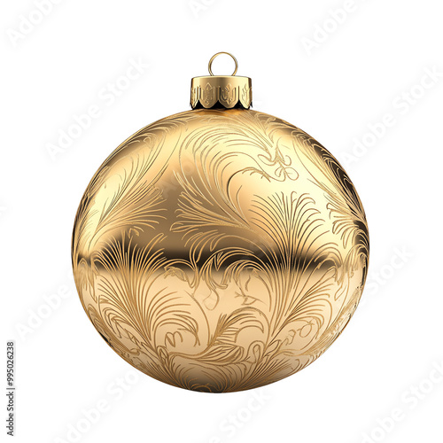 Wallpaper Mural Elegant Gold Christmas Ornament with Intricate Design Isolated for Holiday Decoration and Festive Decor






 Torontodigital.ca