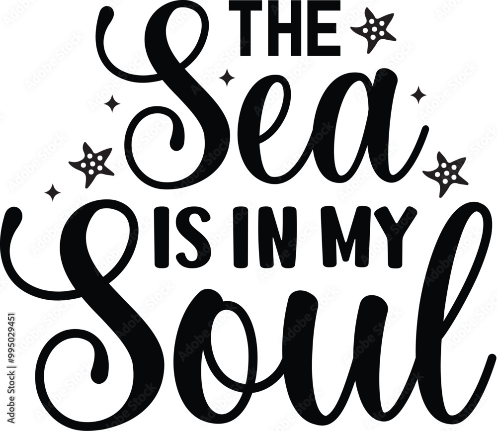 Obraz premium The Sea is in My Soul