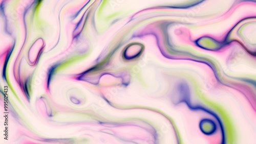 Abstract liquid marble stone wallpaper design with holographic texture.