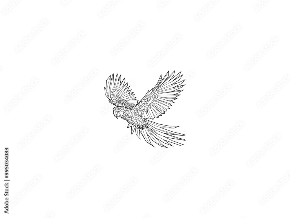 Obraz premium geometri bird.eps