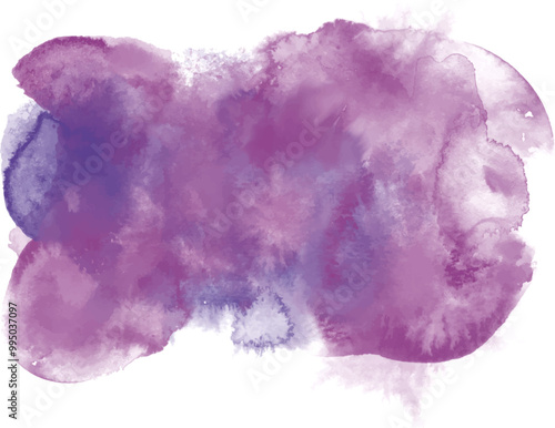 purple abstract watercolor shape background