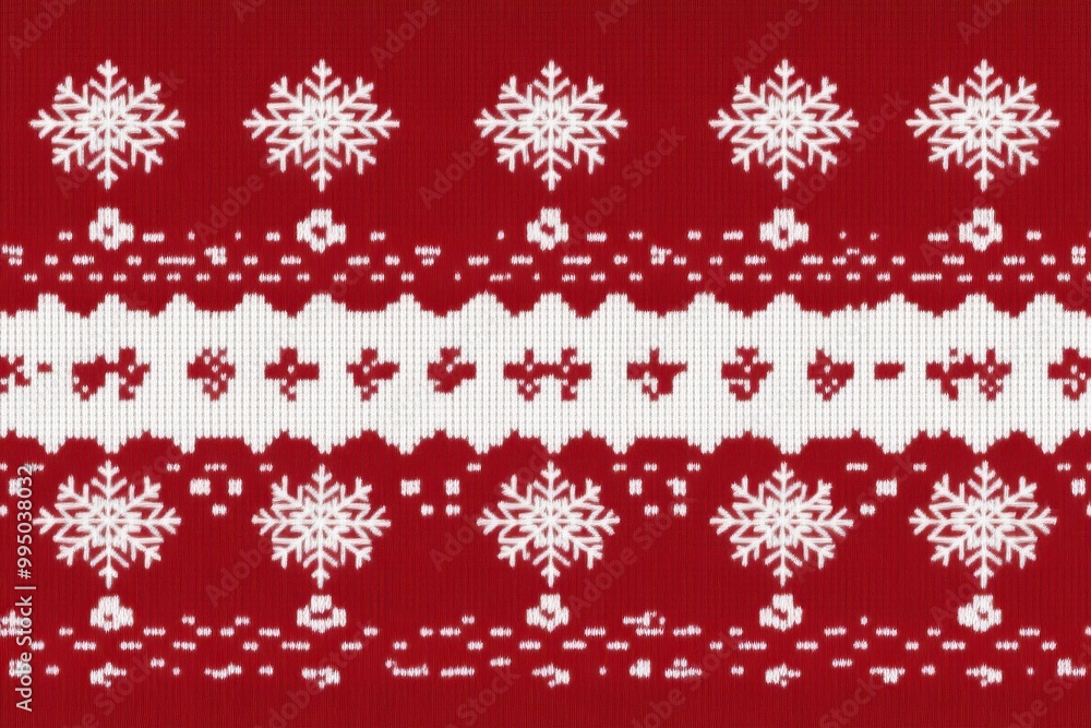 Traditional Red and White Knitted Snowflake Pattern for Christmas
Traditional Red and White Knitted Snowflake Pattern for Christmas