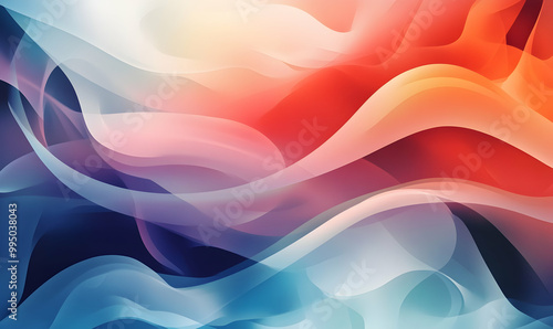 gradient geometric shapes background for web banner