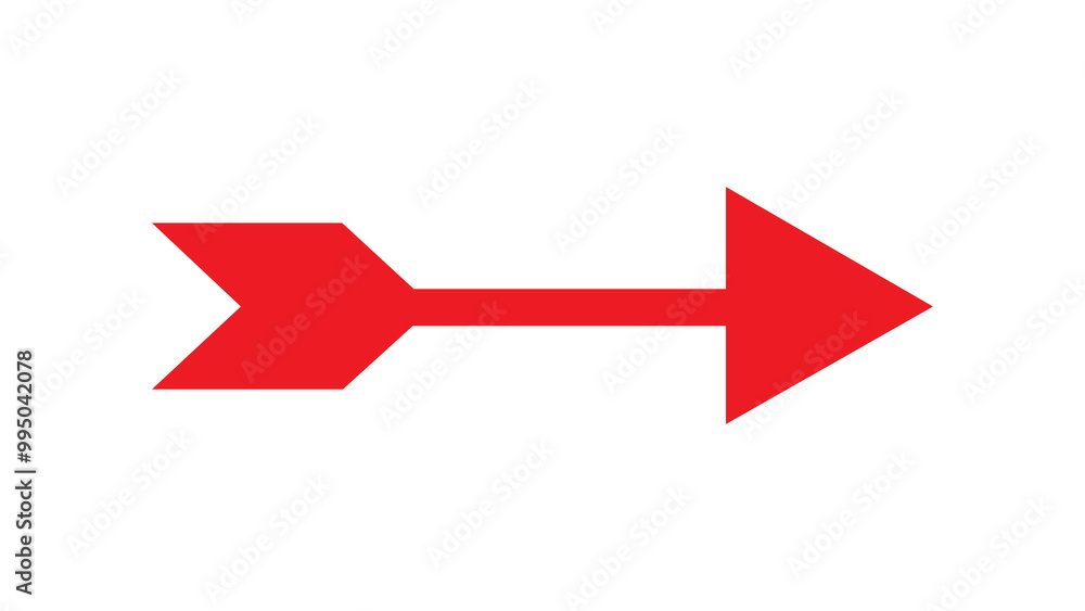 custom made wallpaper toronto digitalred arrow isolated on white