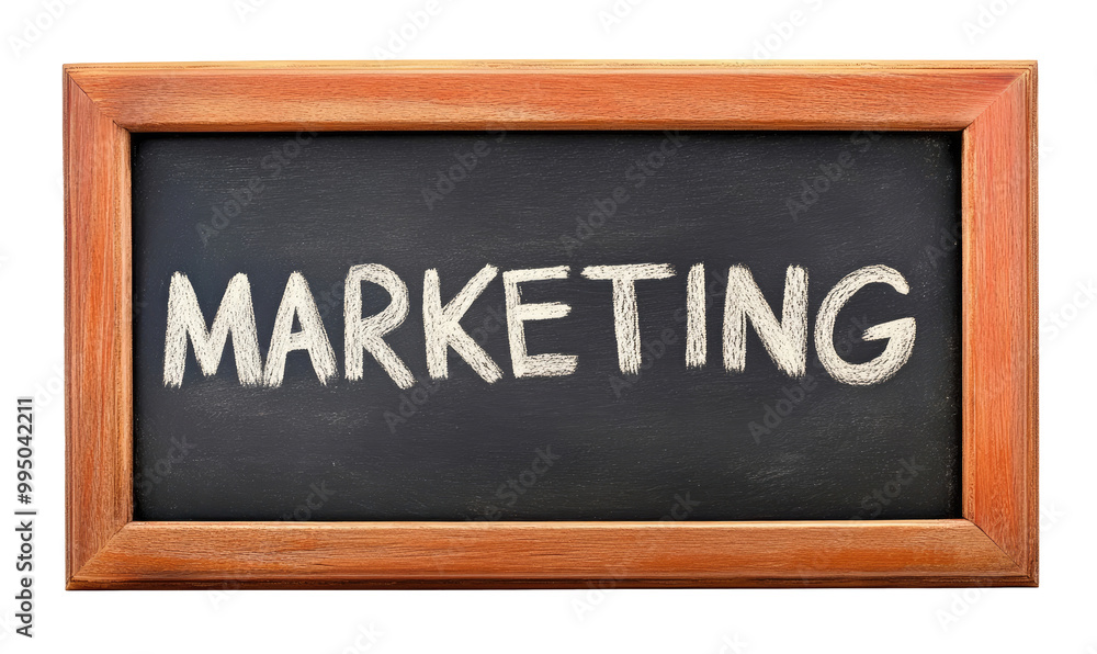 Obraz premium Learning marketing concept - blackboard with word 