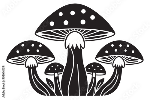 illustration of mushrooms