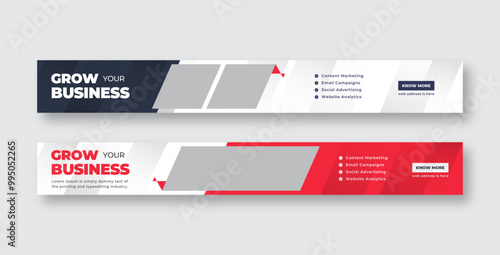 Digital marketing large web banner, social cover template, Horizontal web banner or corporate business banner template