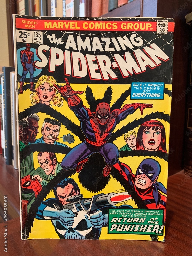 Naklejka premium Seattle, WA, USA September 25, 2024 The Amazing Spiderman 135