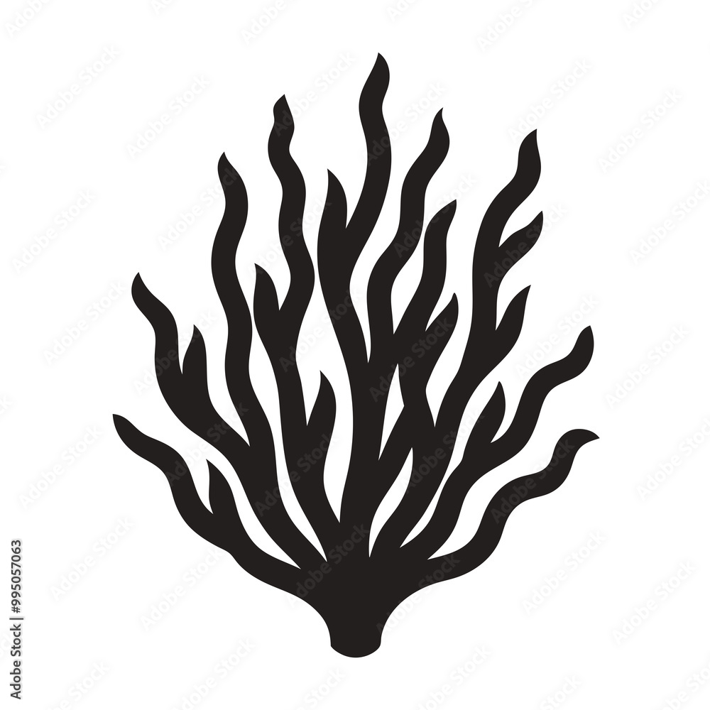 Seaweed icon silhouette vector illustration line art
Seaweed icon silhouette vector illustration line art