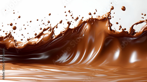 Chocolate Liquid Splashing,...