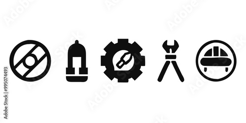 Set of engineering icons Vector.