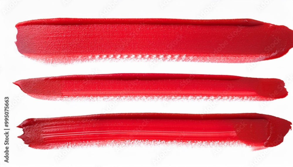 Red Lipstick Swatch Isolated on White Background Red Lipstick Swatch Isolated on White Background
