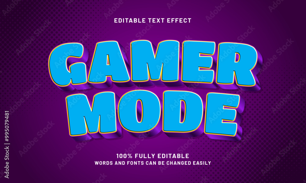 gamer mode editable text effects with a joy and kids theme gamer mode editable text effects with a joy and kids theme