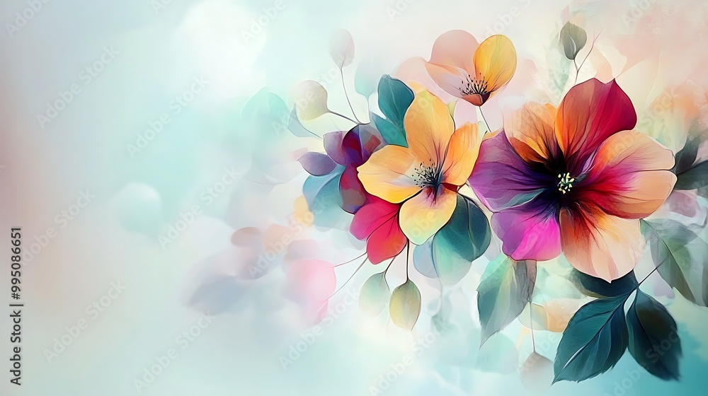 Obraz premium An enchanting and captivating flower design that will evoke feelings of joy and wonder in the viewer.