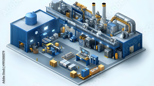Industrial Factory Building...