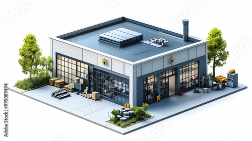 Small Business Building wit...