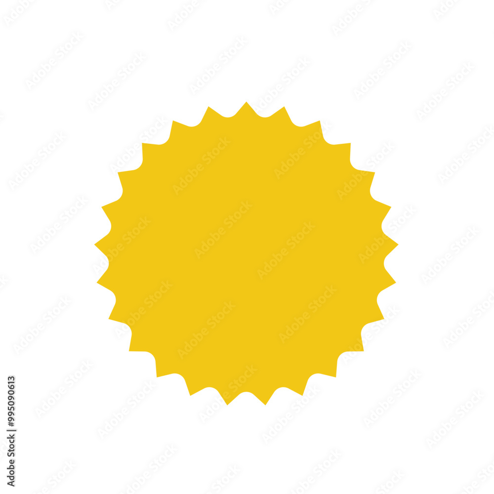 yellow starburst badges symbol vector design illustration yellow starburst badges symbol vector design illustration