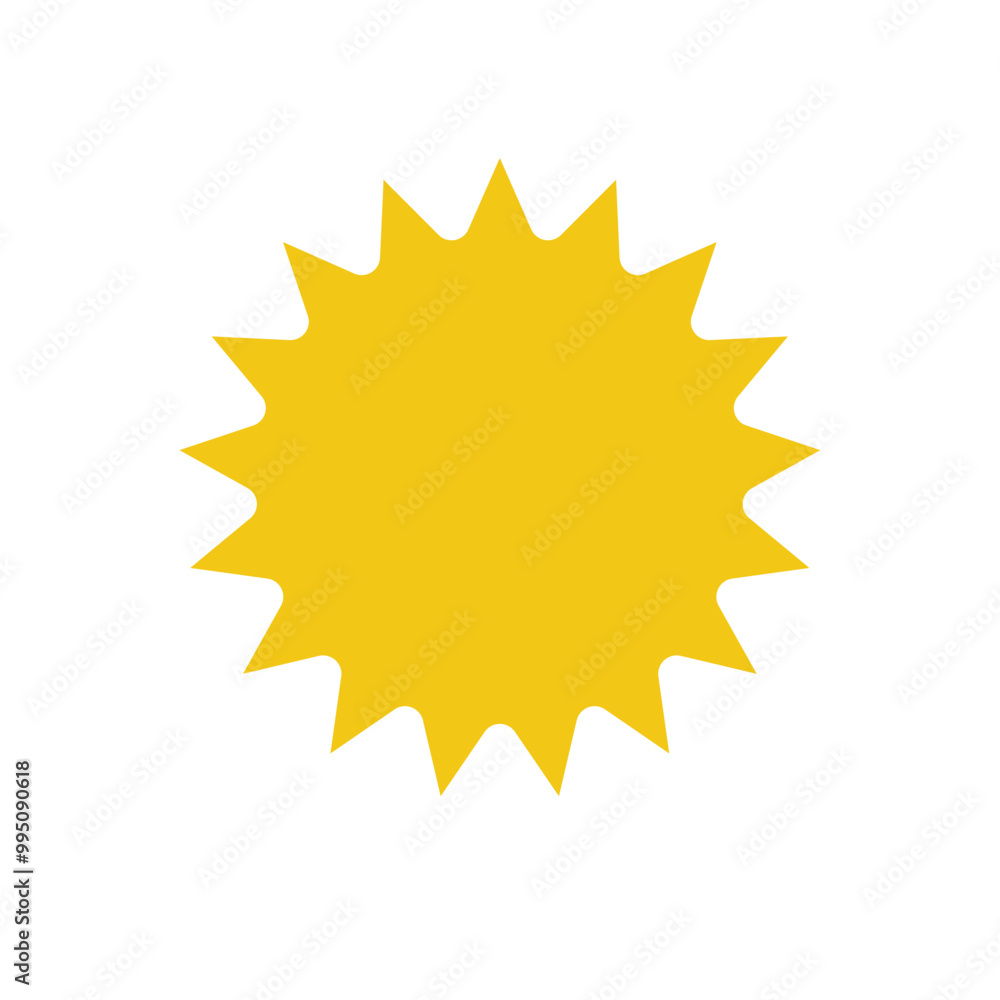 yellow starburst badges symbol vector design illustration yellow starburst badges symbol vector design illustration