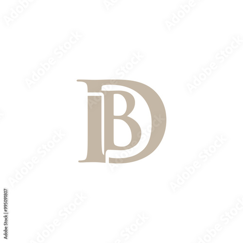 Monogram Letter Db Logo Design