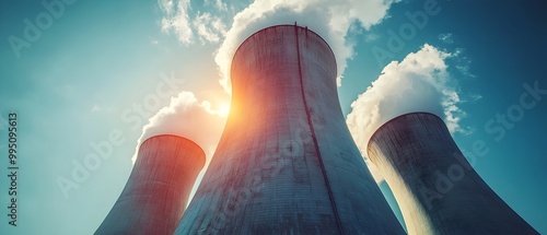 depiction of the cooling system in a nuclear fission reactor showcasing its vital role in preventing overheating and ensuring the safe of the power plant