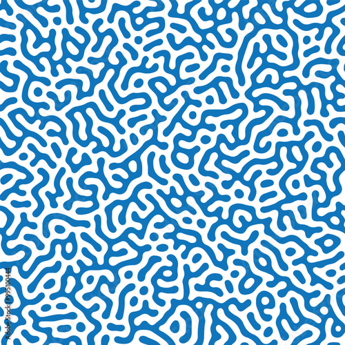 Seamless vector pattern with organic looking brain coral maze, Turing pattern for fabric