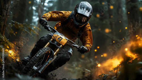 Mountain Biking Through a F...