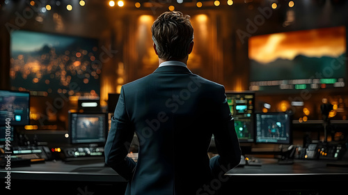 Man in Suit Stands in Front...