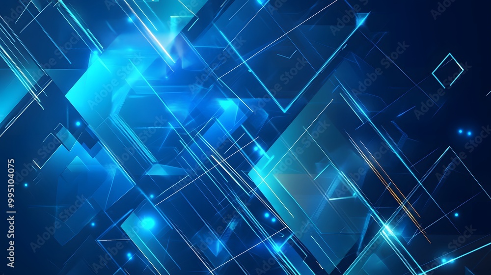 blue geometric shape abstract technology background. blue geometric shape abstract technology background.