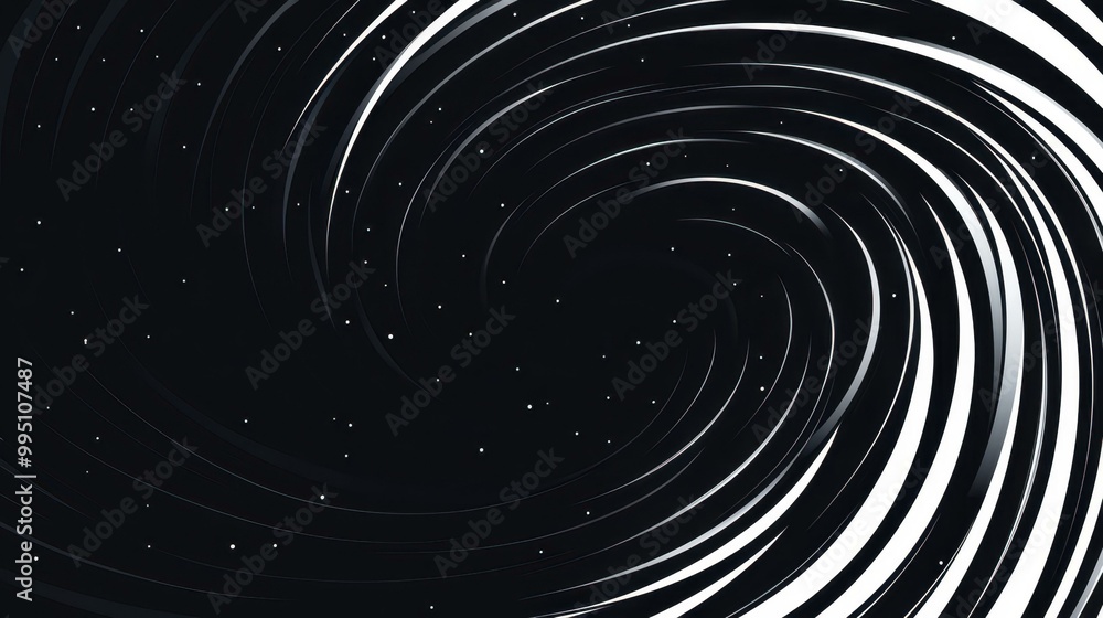 A captivating hypnotic design featuring a dynamic spiral of white lines, perfect for logos or modern illustrations. A captivating hypnotic design featuring a dynamic spiral of white lines, perfect for logos or modern illustrations.